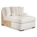 The appearance of Chessington RAF Corner Chaise In Ivory designed by Signature Design by Ashley in the modern / contemporary interior design. This ivory piece of furniture  was selected by 1StopBedrooms from Chessington Collection to add a touch of cosiness and style into your home. Sku: 6190417. Material: Fabric.