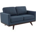 The appearance of Chester Leather Loveseat In Navy Blue designed by LeisureMod in the modern / contemporary interior design. This navy blue piece of furniture was selected by 1StopBedrooms from Chester Collection to add a touch of cosiness and style into your home. Sku: CS58NBU-L. Material: Leather.
