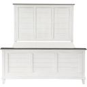 Chesterton Queen Panel Bed In White and Brown