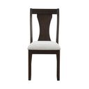 The appearance of Chestnut Ridge Dining Side Chair Set of 2 In Brown designed by New Classic in the transitional interior design. This brown piece of furniture was selected by 1StopBedrooms from Chestnut Ridge Collection to add a touch of cosiness and style into your home. Sku: D4124-20. Material: Wood.