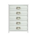 The appearance of Chett 5-Drawer Chest In White designed by Picket House in the modern / contemporary interior design. This white piece of furniture was selected by 1StopBedrooms from Chett Collection to add a touch of cosiness and style into your home. Sku: B-15990-7-CH. Material: Paper.
