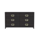 The appearance of Chett 6-Drawer Dresser In Black designed by Picket House in the modern / contemporary interior design. This black piece of furniture was selected by 1StopBedrooms from Chett Collection to add a touch of cosiness and style into your home. Sku: B-15990-8-DR. Material: Paper.