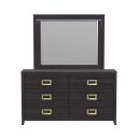 The appearance of Chett Dresser and Mirror Set with LED In Black designed by Picket House in the modern / contemporary interior design. This black piece of furniture was selected by 1StopBedrooms from Chett Collection to add a touch of cosiness and style into your home. Sku: B-15990-8-DR;B-15990-8-MR. Material: Paper.