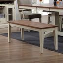 The appearance of Choices Antique White Dining Bench designed by ECI in the transitional interior design. This white piece of furniture was selected by 1StopBedrooms from Choices Collection to add a touch of cosiness and style into your home. Sku: 0733-20-BN. Material: Wood.