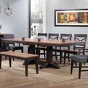 Choices Black Oak Extendable Dining Table