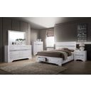 The appearance of Chrissy Full Bed In White designed by Furniture of America in the modern / contemporary interior design. This white piece of furniture  was selected by 1StopBedrooms from Chrissy Collection to add a touch of cosiness and style into your home. Sku: CM7552F-HBFB;CM7552F-R;CM7552F-DR. Bed Type: Platform Bed. Material: Wood. Bed Size: Full.
