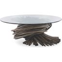 The appearance of Chronograph Knot Cocktail Table In Grey designed by Century Furniture in the modern / contemporary interior design. This grey piece of furniture was selected by 1StopBedrooms from Curate Collection to add a touch of cosiness and style into your home. Sku: CT2037B-GR;CTGLASS-44. Material: Rattan.