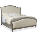 The appearance of Ciao Bella Queen Upholstered Bed In Beige and Gray designed by Hooker in the transitional interior design. This beige and gray piece of furniture  was selected by 1StopBedrooms from Ciaobella Collection to add a touch of cosiness and style into your home. Sku: 5805-90851-96;5805-90852-96;5805-90853-96. Material: Fabric. Bed Size: Queen. Bed Type: Upholstered Bed.