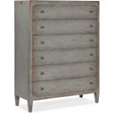 The appearance of Ciao Bella Six-Drawer Chest- Speckled Gray designed by Hooker in the transitional interior design. This gray piece of furniture was selected by 1StopBedrooms from Ciaobella Collection to add a touch of cosiness and style into your home. Sku: 5805-90010-95. Material: Maple.