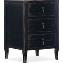 The appearance of Ciao Bella Telephone Table designed by Hooker in the transitional interior design. This black piece of furniture was selected by 1StopBedrooms from Ciaobella Collection to add a touch of cosiness and style into your home. Sku: 5805-90115-99. Material: Maple.