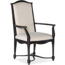 CiaoBella Upholstered Back Arm Chair- Beige set of 2