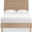 The appearance of Cielden Full Panel Bed In Two-tone designed by Signature Design by Ashley in the modern / contemporary interior design. This two-tone piece of furniture was selected by 1StopBedrooms from Cielden Collection to add a touch of cosiness and style into your home. Sku: B100-12;B1199-184;B1199-87. Bed Type: Panel Bed. Material: Wood. Bed Size: Full.