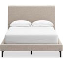 Cielden Full Upholstered Bed with Roll Slats In Gray