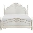 Cinderella Queen Bed In Gray and White