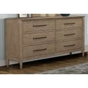 The appearance of Wilmington Casual Dresser In Sand designed by Bernell in the transitional interior design. This sand piece of furniture was selected by 1StopBedrooms from Wilmington Collection to add a touch of cosiness and style into your home. Sku: 338-130. Material: Rubberwood.