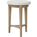 The appearance of Wilmington Chairside Table with Cement Top In Sand designed by Bernell in the transitional interior design. This sand piece of furniture was selected by 1StopBedrooms from Wilmington Collection to add a touch of cosiness and style into your home. Sku: 338-003. Material: Rubberwood.
