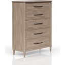 The appearance of Wilmington Drawer Chest In Sand designed by Bernell in the transitional interior design. This sand piece of furniture was selected by 1StopBedrooms from Wilmington Collection to add a touch of cosiness and style into your home. Sku: 338-150. Material: Rubberwood.