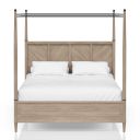 The appearance of Wilmington Queen Canopy Bed In Sand designed by Bernell in the transitional interior design. This sand piece of furniture was selected by 1StopBedrooms from Wilmington Collection to add a touch of cosiness and style into your home. Sku: 338-108. Bed Type: Canopy Bed. Bed Size: Queen. Material: Rubberwood.