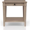 The appearance of Wilmington Wood End Table In Sand designed by Bernell in the transitional interior design. This sand piece of furniture was selected by 1StopBedrooms from Wilmington Collection to add a touch of cosiness and style into your home. Sku: 338-002. Material: Rubberwood.