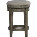 The appearance of City Scape Upholstered Swivel Console Stool In Burnished Beige designed by Liberty in the modern / contemporary interior design. This beige piece of furniture was selected by 1StopBedrooms from City Scape Collection to add a touch of cosiness and style into your home. Sku: 421-OT9003. Material: Poplar.