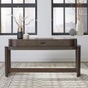 The appearance of City View Console Bar Table In Brown designed by Liberty in the modern / contemporary interior design. This brown piece of furniture was selected by 1StopBedrooms from City View Collection to add a touch of cosiness and style into your home. Sku: 145-OT7837. Table Top Shape: Rectangular. Material: Rubberwood.