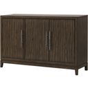 The appearance of Cityscape Server In Walnut designed by New Classic in the modern / contemporary interior design. This walnut piece of furniture  was selected by 1StopBedrooms from Cityscape Collection to add a touch of cosiness and style into your home. Sku: D4212-30. Material: Wood.