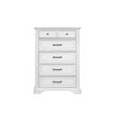 The appearance of Clara Chest In White Mist designed by Alpine in the traditional interior design. This white mist piece of furniture was selected by 1StopBedrooms from Clara Collection to add a touch of cosiness and style into your home. Sku: F7653-11. Material: Poplar Solid.