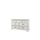 The appearance of Clara Dresser In White Mist designed by Alpine in the traditional interior design. This white mist piece of furniture was selected by 1StopBedrooms from Clara Collection to add a touch of cosiness and style into your home. Sku: F7653-05. Material: Poplar Solid.