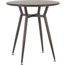 The appearance of Clara Industrial Round Dinette Table In Antique Metal designed by Lumisource in the industrial interior design. This antique metal piece of furniture was selected by 1StopBedrooms from Clara Collection to add a touch of cosiness and style into your home. Sku: DT-CLARARN AN. Table Top Shape: Round. Material: Steel. Size: 28".