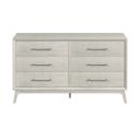 Clare 6-Drawer Dresser In Almond