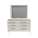 Clare Dresser and Mirror Set In Almond