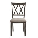 The appearance of Claudia II Side Chair (Set of 2) designed by ACME in the transitional interior design. This weathered gray piece of furniture  was selected by 1StopBedrooms from Claudia Ii Collection to add a touch of cosiness and style into your home. Sku: 71882. Material: Wood.