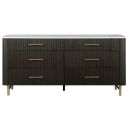 The appearance of Clayten Dresser with Marble Top In Espresso designed by ACME in the modern / contemporary interior design. This espresso piece of furniture was selected by 1StopBedrooms from Clayten Collection to add a touch of cosiness and style into your home. Sku: BD04095. Material: Wood.