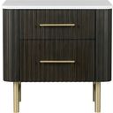 The appearance of Clayten Nightstand with Marble Top In Espresso designed by ACME in the modern / contemporary interior design. This espresso piece of furniture was selected by 1StopBedrooms from Clayten Collection to add a touch of cosiness and style into your home. Sku: BD04093. Material: Wood.