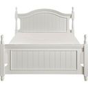 The appearance of Clementine Full Platform Bed In White designed by Homelegance in the transitional interior design. This white piece of furniture was selected by 1StopBedrooms from Clementine Collection to add a touch of cosiness and style into your home. Sku: B1799F-1;B1799F-2;B1799T-3. Bed Type: Poster Bed. Material: Wood. Bed Size: Full.