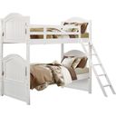 The appearance of Clementine Twin/Twin Bunk Bed In White designed by Homelegance in the transitional interior design. This white piece of furniture was selected by 1StopBedrooms from Clementine Collection to add a touch of cosiness and style into your home. Sku: B1799-HF;B1799-RL;B1799-SL. Bed Type: Bunk Bed. Material: Wood. Bed Size: Twin Over Twin.