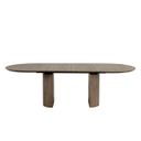 The appearance of Clements Dining Table In Oak designed by Furniture of America in the modern / contemporary interior design. This oak piece of furniture was selected by 1StopBedrooms from Clements Collection to add a touch of cosiness and style into your home. Sku: FM3411AK-OT-1;FM3411AK-OT-2. Table Top Shape: Oval. Material: Rubberwood. Size: 42" x 102".
