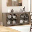 The appearance of Clements Sideboard In Oak designed by Furniture of America in the modern / contemporary interior design. This oak piece of furniture was selected by 1StopBedrooms from Clements Collection to add a touch of cosiness and style into your home. Sku: FM3411AK-SV. Material: Rubberwood.