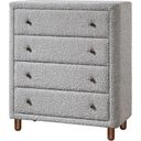 The appearance of Cleo Chest In Gray Boucle designed by ACME in the modern / contemporary interior design. This gray piece of furniture was selected by 1StopBedrooms from Cleo Collection to add a touch of cosiness and style into your home. Sku: BD02474. Material: Wood.