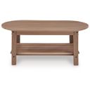 The appearance of Cliffs Beach Outdoor Coffee Table In Driftwood designed by Signature Design by Ashley in the modern / contemporary interior design. This driftwood piece of furniture was selected by 1StopBedrooms from Cliffs Beach Collection to add a touch of cosiness and style into your home. Sku: P422-700. Material: HDPE.