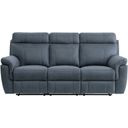 The appearance of Clifton Blue Double Reclining Sofa With Drop Down Cup Holders designed by Homelegance in the modern / contemporary interior design. This blue piece of furniture was selected by 1StopBedrooms from Clifton Collection to add a touch of cosiness and style into your home. Sku: 9301BUE-3. Material: Microfiber.