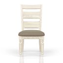 The appearance of Clover Ridge Ladder Back Side Chair In Whitewash designed by Bernell in the traditional interior design. This white wash piece of furniture was selected by 1StopBedrooms from Clover Ridge Collection to add a touch of cosiness and style into your home. Sku: 5910-510-W. Material: Oak Veneer.