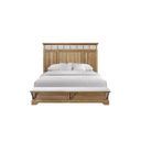 The appearance of Clover Ridge Queen Panel Bed With Bench In Carmel designed by Bernell in the traditional interior design. This carmel piece of furniture was selected by 1StopBedrooms from Clover Ridge Collection to add a touch of cosiness and style into your home. Sku: 1921-107-C. Bed Type: Panel Bed. Bed Size: Queen. Material: Oak Veneer.