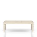 The appearance of Clover Ridge Table With Leaf In Whitewash designed by Bernell in the traditional interior design. This white wash piece of furniture was selected by 1StopBedrooms from Clover Ridge Collection to add a touch of cosiness and style into your home. Sku: 5910-500-W. Table Top Shape: Rectangular. Size: 42" x 88". Material: Oak Veneer.