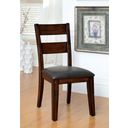 The appearance of Dickinson I Dark Cherry Leatherette Side Chair Set of 2 designed by Furniture of America in the transitional interior design. This brown piece of furniture was selected by 1StopBedrooms from Dickinson Collection to add a touch of cosiness and style into your home. Sku: CM3187SC-2PK. Material: Vinyl.