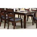 The appearance of Dickinson I Dark Cherry Rectangular Extendable Leg Dining Table designed by Furniture of America in the transitional interior design. This brown piece of furniture was selected by 1StopBedrooms from Dickinson Collection to add a touch of cosiness and style into your home. Sku: CM3187T. Material: Wood. Table Top Shape: Rectangular. Size: 78" x 42".