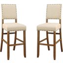 Sania Natural Tone Bar Stool Set Of 2