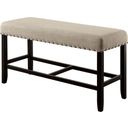 Sania Ii Antique Black Counter Height Bench