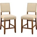 Sania Natural Tone Counter Height Chair Set Of 2