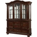 The appearance of Alpena Brown Cherry Hutch And Buffet designed by Furniture of America in the traditional interior design. This brown piece of furniture was selected by 1StopBedrooms from Alpena Collection to add a touch of cosiness and style into your home. Sku: CM3350HB-H;CM3350HB-B. Material: Wood.